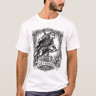 ウルフレンジャーアーチャードットワークタトゥーアートTシャツ Tシャツ