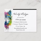 ウルフロゴウルフ自然カスタム名刺 名刺 (正面)