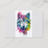 ウルフロゴウルフ自然カスタム名刺 名刺 (裏面)