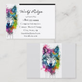 ウルフロゴウルフ自然カスタム名刺 名刺 (正面/裏面)