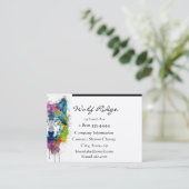 ウルフロゴウルフ自然カスタム名刺 名刺 (スタンド正面)