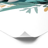 ウルフワイルドライフアニマル自然アウトドア水彩 ポスター (コーナー)