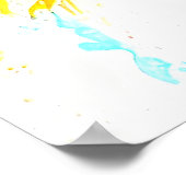 ウルフワイルド自然アニマルカラーアート絵画ズ ポスター (角)