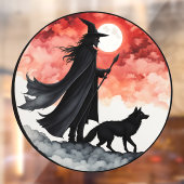ウルフ付きウィザード – ハロウィーンファンおもしろい2 ウィンドウサイン (シート2)