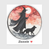 ウルフ付きウィザード – ハロウィーンファンおもしろい2 シール (シート)