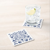 ウルフ伝統的フォークオーナメント紙コースター スクエアペーパーコースター (インサイチュ)