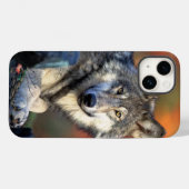 ウルフ写真イメージ Case-Mate iPhoneケース (裏面 (横))
