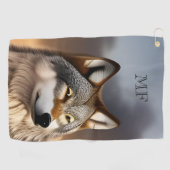 ウルフ写真モノグラム ゴルフタオル (横)