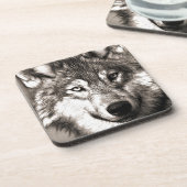 ウルフ写真芸術精神ガイド動物の愛 コースター (左側)