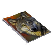 ウルフ写真芸術精神ガイド動物の愛 ノートブック (右側)