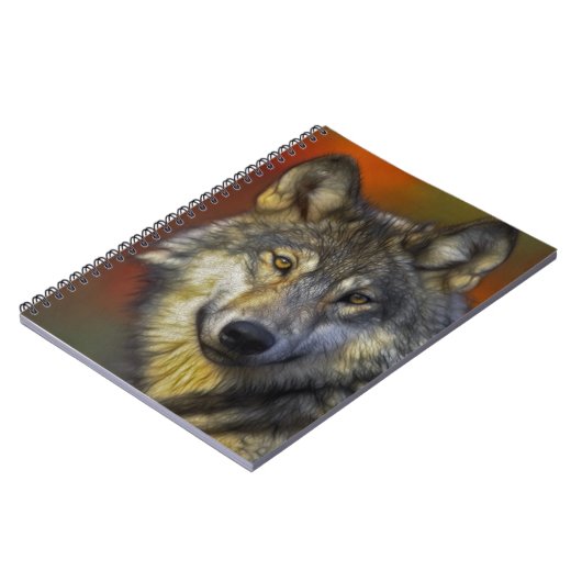 ウルフ写真芸術精神ガイド動物の愛 ノートブック (左側)