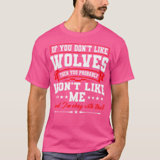 ウルフ動物愛好家ウルフ生物学者 Tシャツ