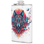 ウルフ太陽のトーテム – 火と月光の融合 フラスク (左)