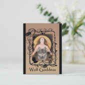 ウルフ女神ハガキbyローリクレル ポストカード (スタンド正面)