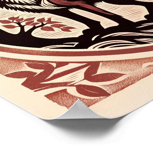 ウルフ好きのアートワーク自然ラブウルフ ポスター (角)