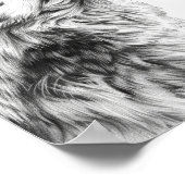 ウルフ威厳のあるがスカイスケッチのポスターを見る ポスター (角)