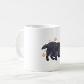ウルフ威厳のあるパック コーヒーマグカップ (正面左)