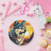 ウルフ威厳のある印象派 ペーパープレート (パーティー)