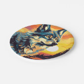 ウルフ威厳のある印象派 ペーパープレート (アングル)