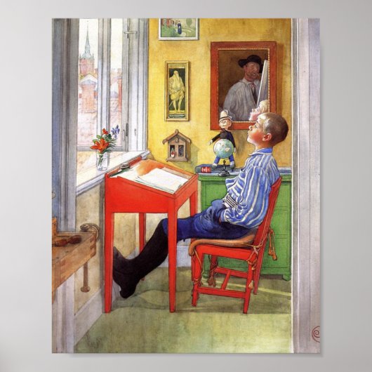 ウルフ宿題をやっている ポスター (正面)