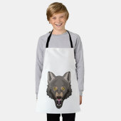 ウルフ怒 エプロン (着用した状態)