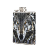 ウルフ感動的グラフィックポートレート フラスク (左)