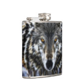 ウルフ感動的グラフィックポートレート フラスク (右)