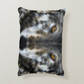 ウルフ感動的デザインポートレート アクセントクッション (裏面(縦))