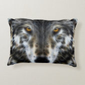 ウルフ感動的デザインポートレート アクセントクッション (裏面)