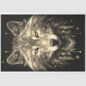 ウルフ抽象芸術ファセットセピアデクページ紙 薄葉紙 (正面)