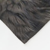 ウルフ文字 |パーソナライズされた娘への手紙 フリースブランケット (角)