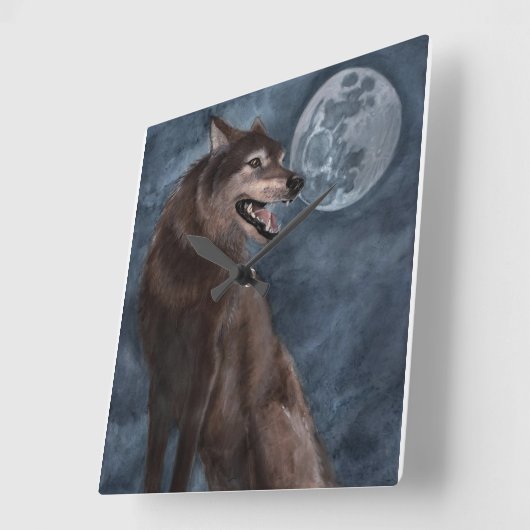 ウルフ時計 スクエア壁時計 (傾斜)