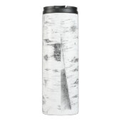 ウルフ樺の木木の間の熱ボトル タンブラー (裏面)