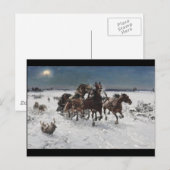 ウルフ狩りインザスノー ポストカード (正面/裏面)