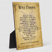 ウルフ祈りの言葉 フォトプラーク (側面)