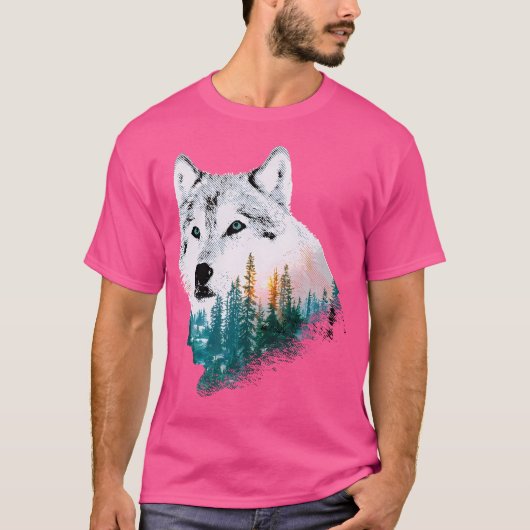 ウルフ素晴らしモチーフ Tシャツ (正面)