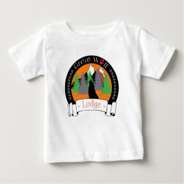 ウルフ素晴らしロッジ ベビーTシャツ