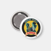 ウルフ素晴らしロッジ マグネット (正面/裏面)