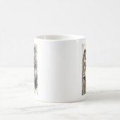 ウルフ素晴らし顔写真プリントアクセサリーtherian コーヒーマグカップ (中央)