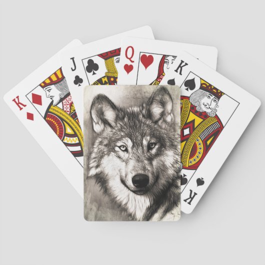 ウルフ素晴らし顔写真プリントアクセサリーtherian トランプ (裏面)