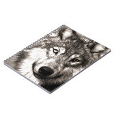 ウルフ素晴らし顔写真プリントアクセサリーtherian ノートブック (左側)
