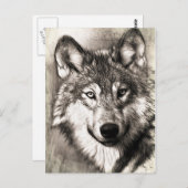 ウルフ素晴らし顔写真プリントアクセサリーtherian ポストカード (正面/裏面)