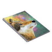 ウルフ絵を描のノート – 素晴らし Wildlife Art ノートブック (右側)