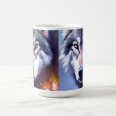ウルフ絵を描油美しいの本質 コーヒーマグカップ (中央)