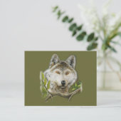 ウルフ絵画は顔だ ポストカード (スタンド正面)