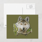 ウルフ絵画は顔だ ポストカード (正面/裏面)