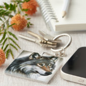 ウルフ絵画ズ キーホルダー (正面右)