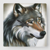 ウルフ絵画ズ スクエア壁時計 (正面)