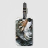 ウルフ絵画ズ ラゲッジタグ (正面縦)