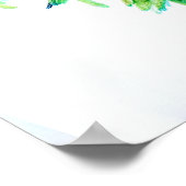 ウルフ芸術的ポートレートと自然背景 ポスター (角)